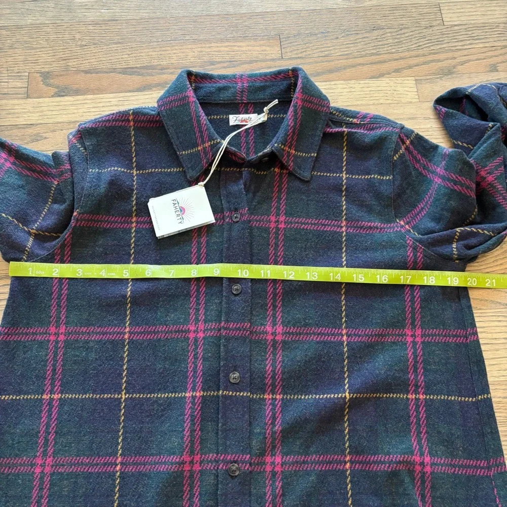 Faherty Legend Sweater Dress Outer Limits Plaid Womens Medium‎ New